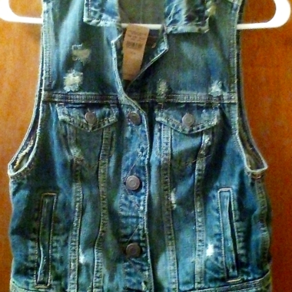 American Eagle Outfitters denim vest